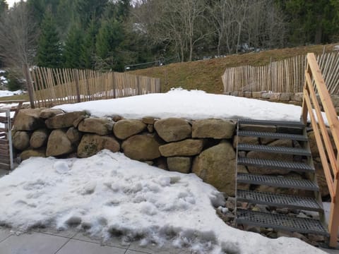 Patio, Winter, Garden