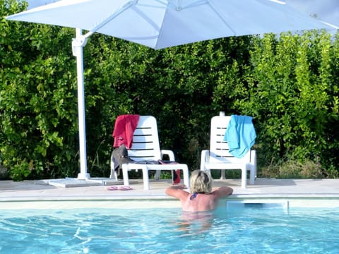 Pool view, Swimming pool, sunbed