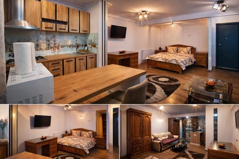 Bed, TV and multimedia, Kitchen or kitchenette, Living room, Photo of the whole room, Seating area, Dining area, Bedroom, minibar, oven, pet friendly