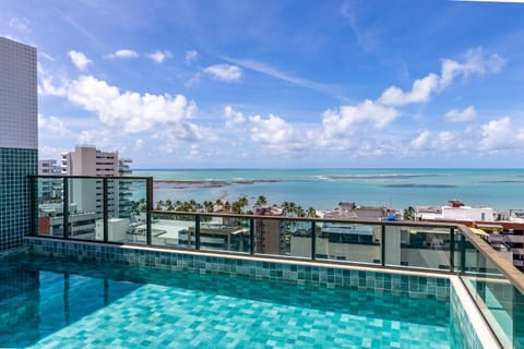 Nearby landmark, Day, View (from property/room), Balcony/Terrace, Pool view, Sea view, Swimming pool, sunbed