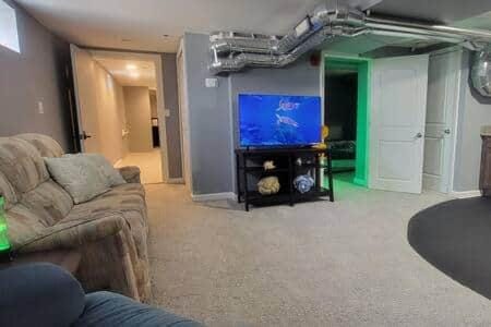 *Oceana* Entire King 3 BR lower level at MicroLux Apartment in Royal Oak