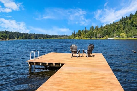 European White Castle on Lake Desire Private Dock House in Kent