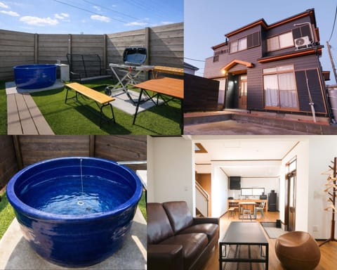 Property building, BBQ facilities, Dining area, Open Air Bath
