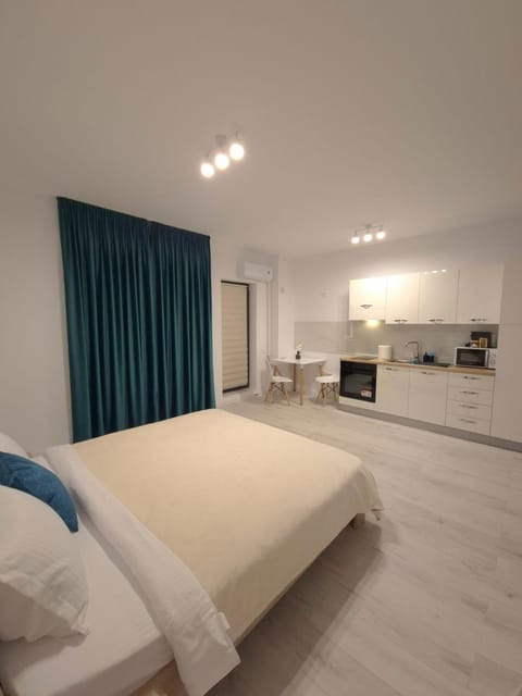 Bed, Kitchen or kitchenette, Photo of the whole room