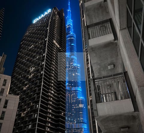 Property building, Night, City view
