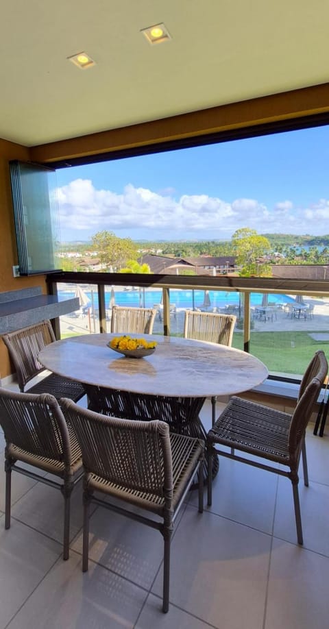 Natural landscape, Balcony/Terrace, Dining area, Pool view, Sea view