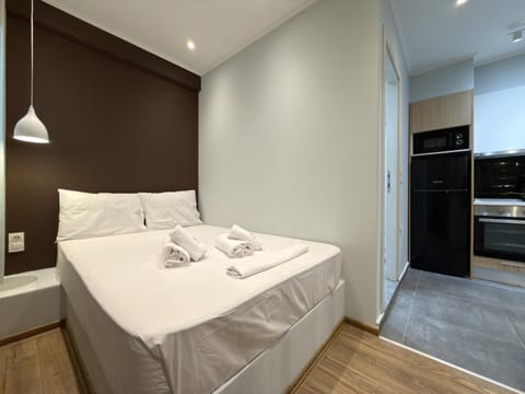 Bed, Kitchen or kitchenette, Photo of the whole room