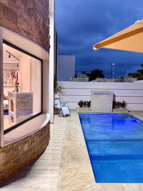 Patio, Natural landscape, Pool view, Swimming pool, Swimming pool, sunbed