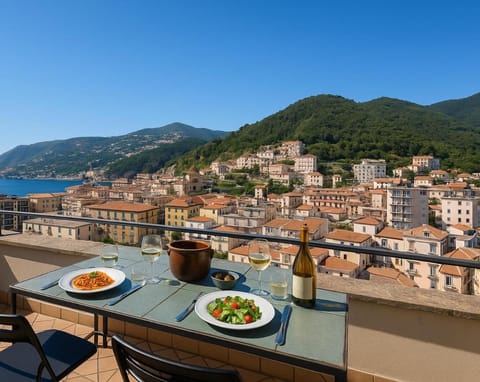 View (from property/room), Balcony/Terrace, Sea view