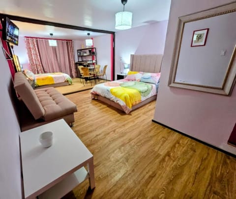 Suite Rosa familiar para hasta 6 huéspedes Amplia, céntrica, con cocineta y baño privado House in Mexico City