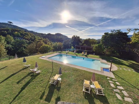 Natural landscape, Mountain view, Pool view, Swimming pool, sunbed