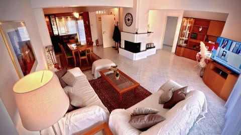 Communal lounge/ TV room, TV and multimedia, Seating area, fireplace