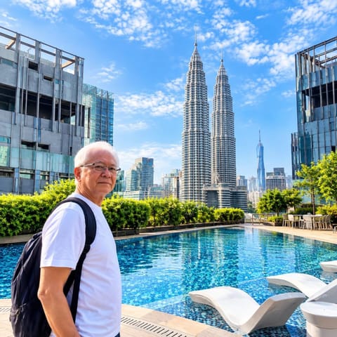 Property building, City view, Swimming pool