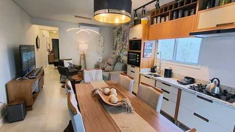Kitchen or kitchenette, Living room, Dining area