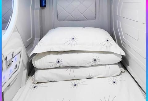 Belgrade Airport Space Capsule Beds Hostel in Serbia