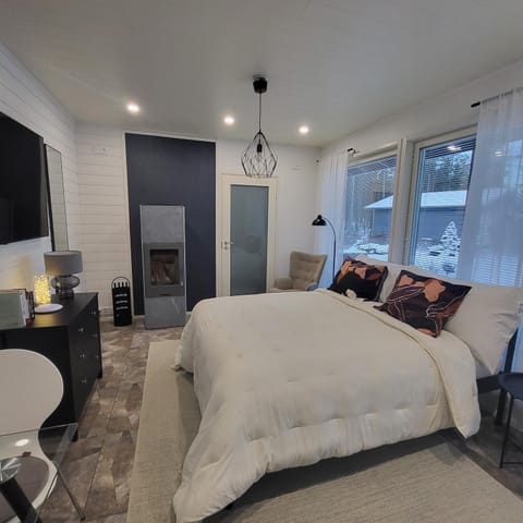 Cozy studio with a wood burning sauna Apartment in Finland