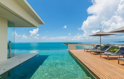 Patio, Sea view, Swimming pool