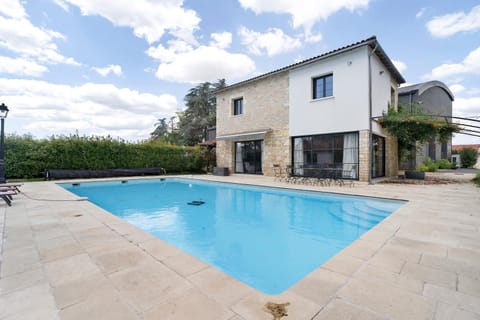 Property building, Living room, Swimming pool