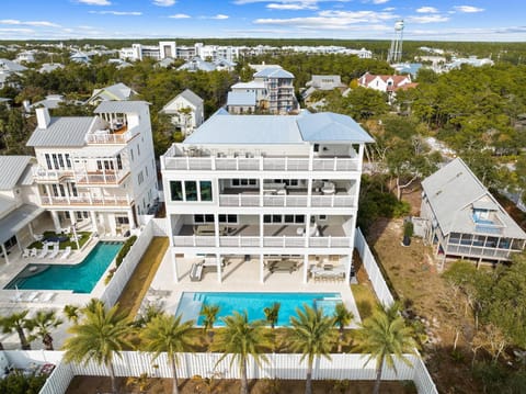 30A Backyard Paradise - Huge Luxury Vacation Home with Gulf Views & Private Pool House in Inlet Beach