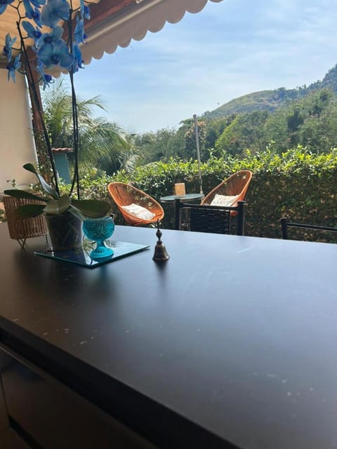 Natural landscape, Balcony/Terrace, Dining area, Mountain view