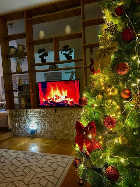 Living room, fireplace