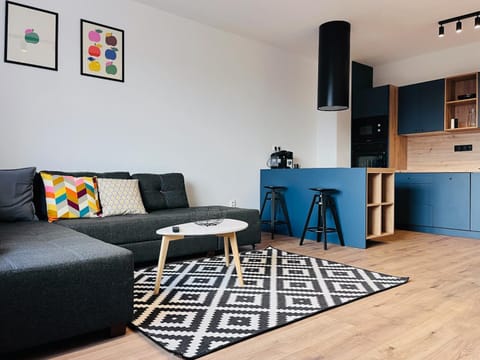 Kitchen or kitchenette, Living room, Seating area