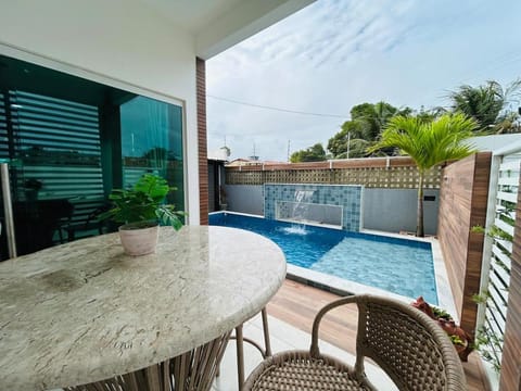 Swimming pool, furniture