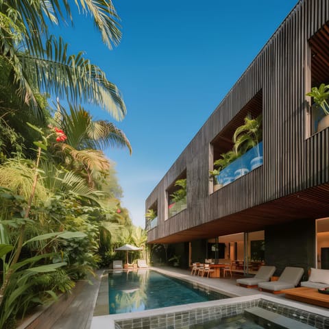 Property building, Day, Pool view, Swimming pool, sunbed