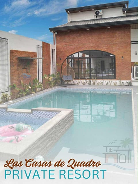 Swimming pool, sunbed