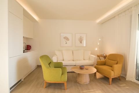 Living room, kitchen