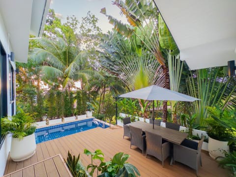 Summer, Garden, Swimming pool