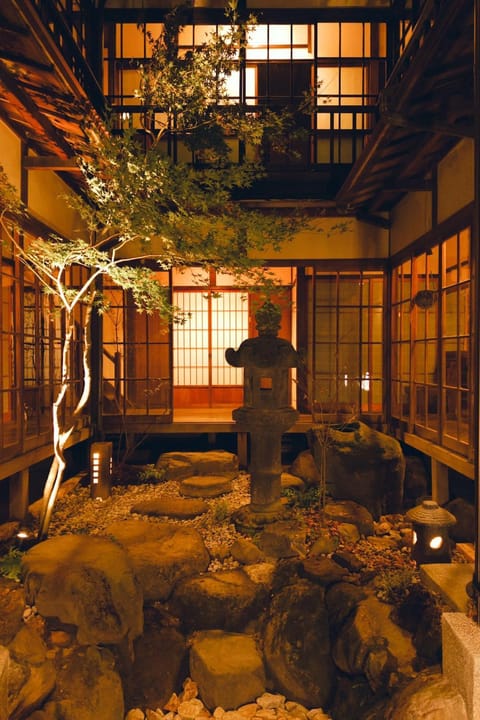 Night, Garden, Inner courtyard view
