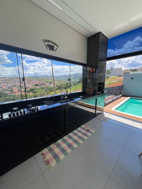 Mountain view, Pool view, Swimming pool, kitchen