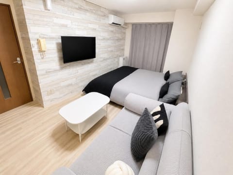 Bed, Living room, Bedroom, air conditioner