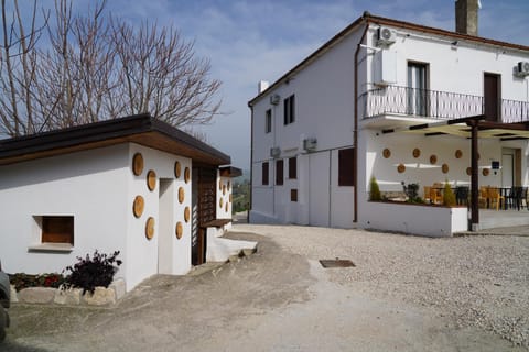 Property building, Patio, Day, Natural landscape, View (from property/room), Seating area, Seasons, Time of day, oven