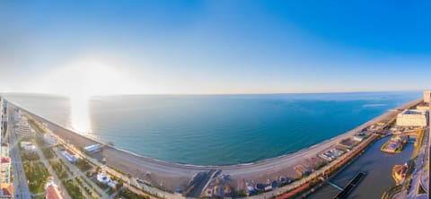 Nearby landmark, Day, Natural landscape, Bird's eye view, Beach, City view, Sea view, Sunrise, Sunset