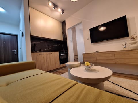 TV and multimedia, Kitchen or kitchenette, Living room, Seating area