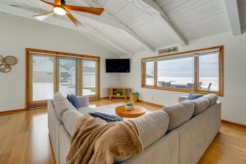 Patios and Views! Lakefront Getaway in Port Hope House in Michigan