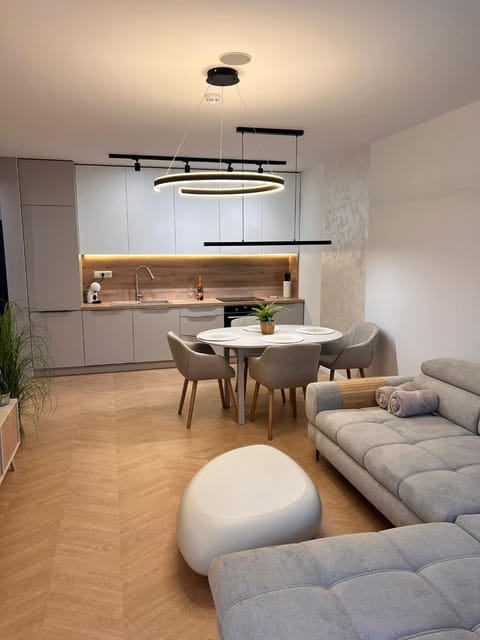 Kitchen or kitchenette, Living room, Dining area