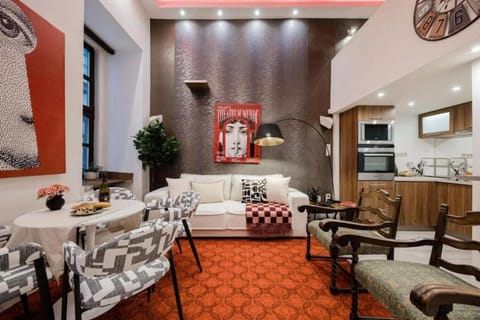Living room, Seating area, Dining area
