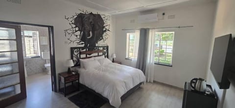 Communal lounge/ TV room, Bed, TV and multimedia, Photo of the whole room, Bedroom, fireplace, air conditioner