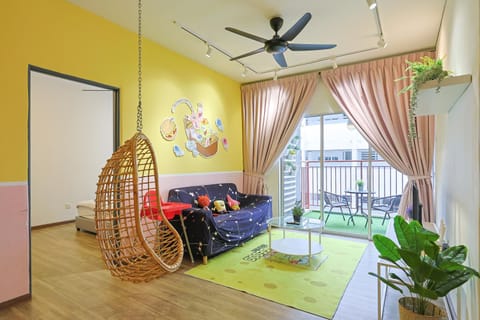 Patio, Patio, Communal lounge/ TV room, TV and multimedia, Living room, Seating area, Text overlay, Text overlay, Time of day, Location