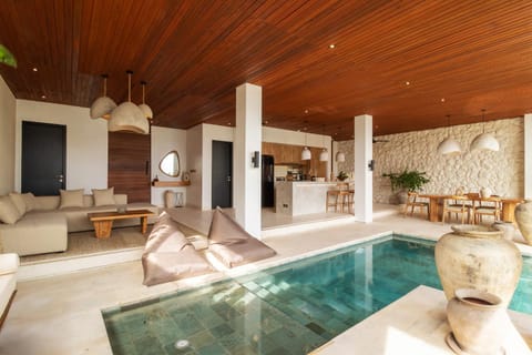 Living room, Seating area, Pool view, Swimming pool