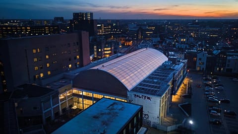Property building, Night, City view, Parking