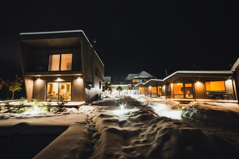 Night, Winter, View (from property/room), Swimming pool