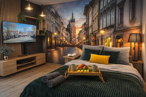 Bed, TV and multimedia, Living room, Photo of the whole room, Seating area