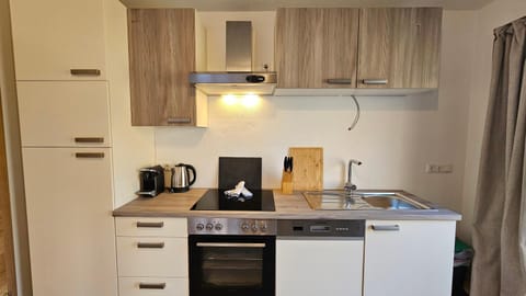 Coffee/tea facilities, Kitchen or kitchenette, dishwasher, oven, stove