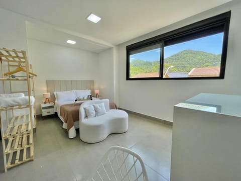 Bed, Natural landscape, Living room, Photo of the whole room, Seating area, Bedroom