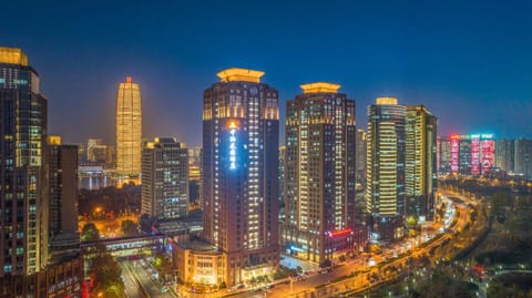 Property building, Night, Bird's eye view, City view, Street view, Location