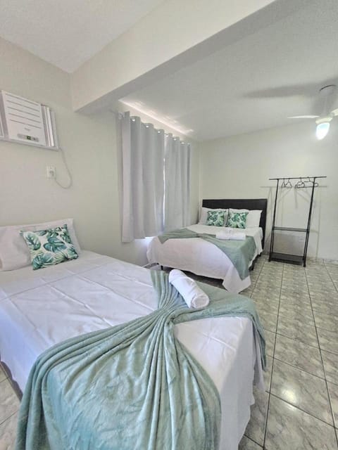 Bed, air conditioner